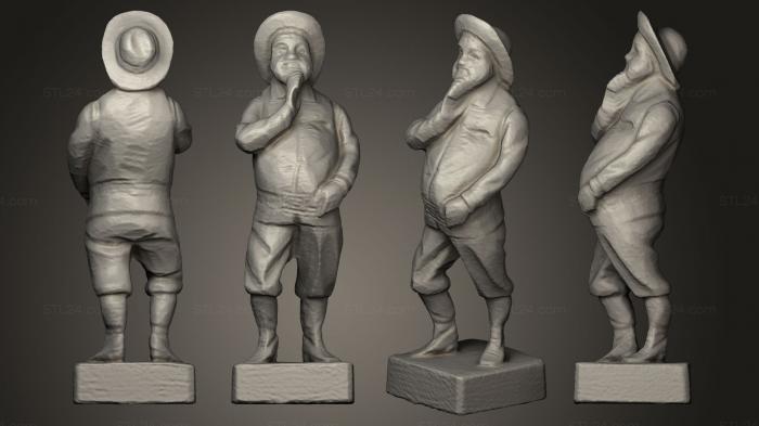 Статуэтки и статуи разные (Санчо Пансо, STKR_0380) 3D модель для ЧПУ станка